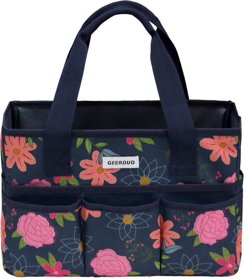 JLDTOP Store Craft Organizer Tote Bag Art Caddy with Multi-Pockets for Office Supplies Scrapbooking Sewing Storage - Image 3